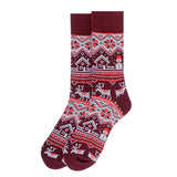 Men's Vintage Winter Snowman Pattern Novelty Socks