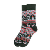 Men's Vintage Winter Snowman Pattern Novelty Socks