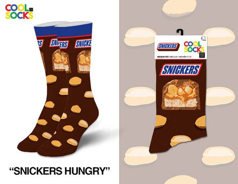 Cool Socks - Snickers Hungry - Womens Crew Folded