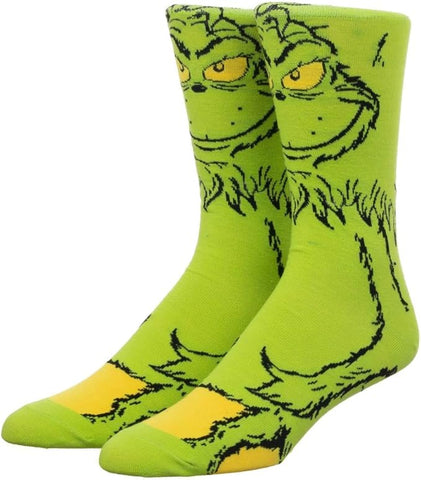 Dr. Seuss The Grinch Animigos 360 Character Crew Socks