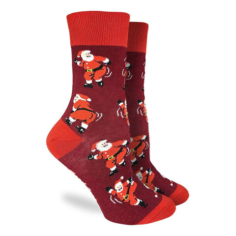 Good Luck Sock - Women's Dancing Santa's Socks