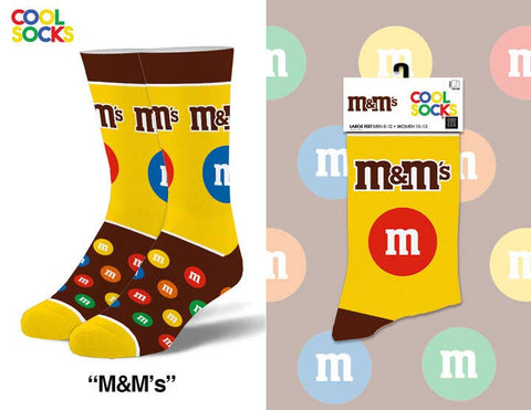 Cool Socks - M&Ms - Mens Crew Folded