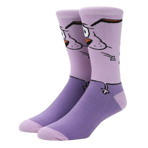 Courage the Cowardly Dog Animigos 360 Character Crew Socks