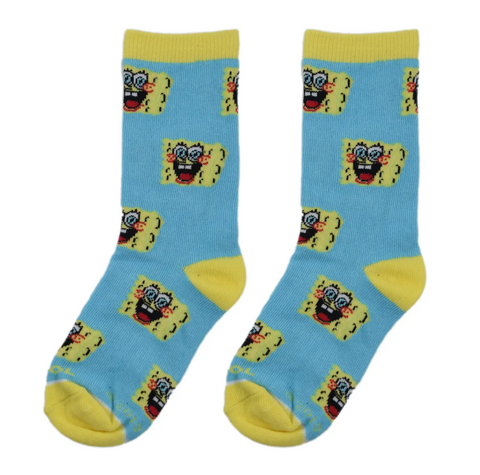 Cool Socks - SpongeBob All Over 7-10 Socks - Kids