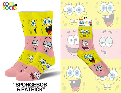 Cool Socks - Spongebob & Patrick - Kids 7-10