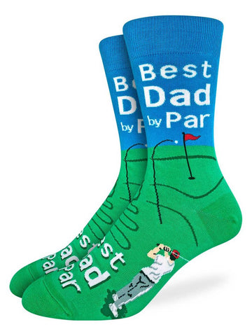 Men's Best Dad By Par Socks