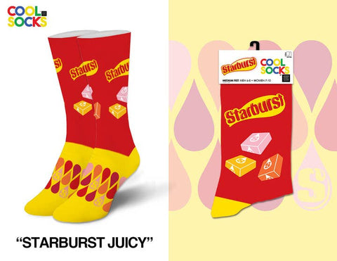 Cool Socks - Starburst Juicy - Womens Crew Folded