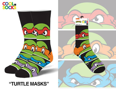 Cool Socks - TMNT Masks - Kids 7-10