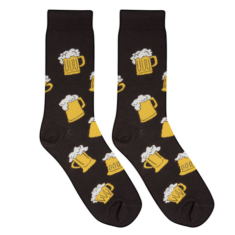 Crazy Socks Mens Crew  Beer Mugs